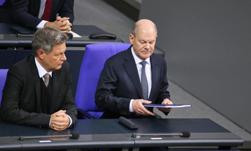 Robert Habeck und Olaf Scholz (Archiv)