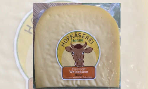 Für den Trendelburger Weidekäse Natur gibt es einen Rückruf.