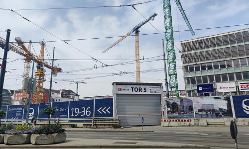 Baustelle am Münchner Hauptbahnhof