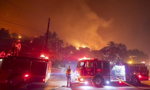 Feuer in Kalifornien im Januar 2024