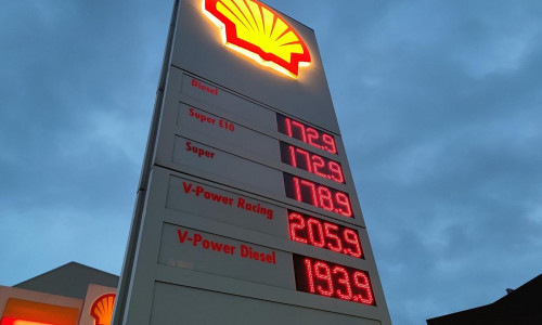 Shell-Tankstelle im Januar 2024 (Archiv)