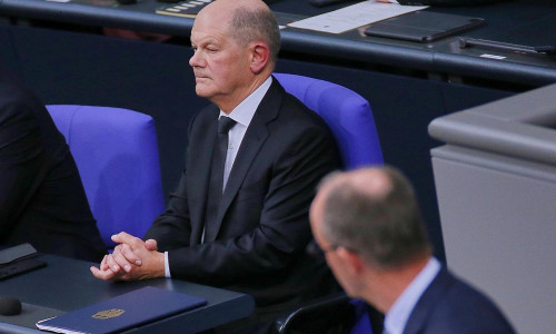 Olaf Scholz und Friedrich Merz am 29.01.2025