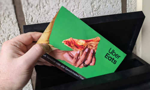 Neulich erhielten viele Braunschweiger einen Flyer vom Lieferdienst uber eats.