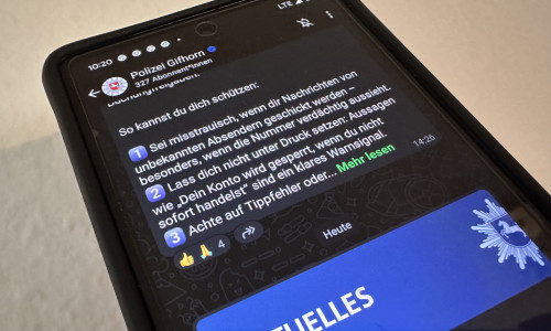 Die Polizei Gifhorn informiert jetzt über einen WhatsApp-Channel.