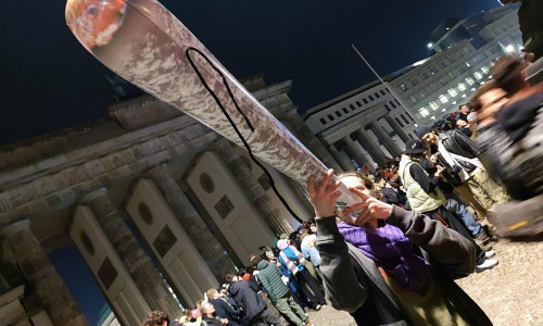 "Smoke-in" vor dem Brandenburger Tor (Archiv)