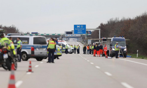 Unfall auf der A 9 bei Leipzig (Archiv)