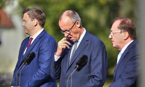 Klingbeil, Merz, Dobrindt am 01.10.2025