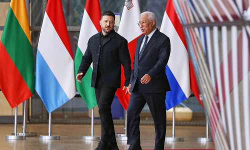 Wolodymyr Selenskyj und António Costa am 23.10.2025