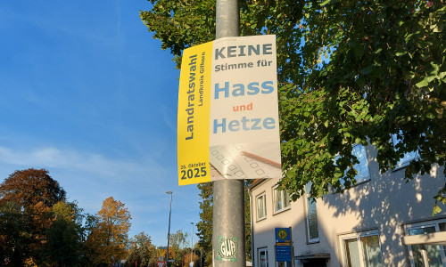 Der Landkreis Gifhorn distanziert sich von diesen Plakaten, die unter anderem an der Konrad-Adenauer-Straße in Gifhorn hängen. 