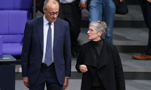 Friedrich Merz und Britta Haßelmann (Archiv)