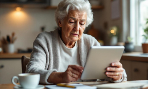 Auch ältere Menschen werden in die digitale Welt gezwungen.