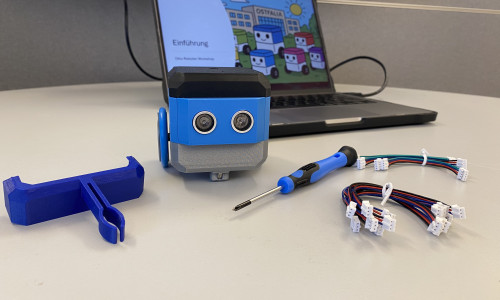 Die "Bots" der Ostfalia sind startklar für ihren Einsatz in Schulen und auf Messen.