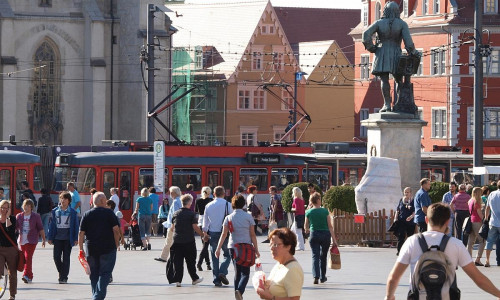 Marktplatz von Halle (Archiv)