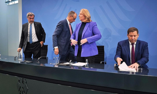 Spitzen der Großen Koalition am 09.10.2025