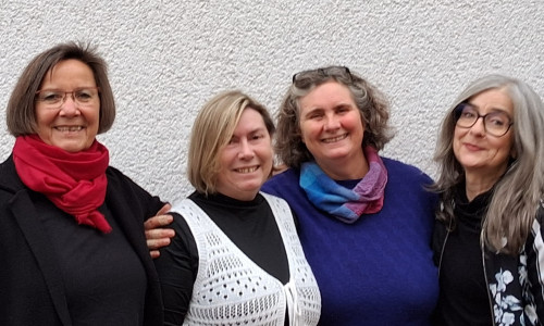 Nicola Pöckler, Kerstin Berg, Claudia v.d.Heyden-Rynsch, Tamara Zenn feierten den Projektstart.
