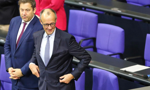 Lars Klingbeil und Friedrich Merz am 14.11.2025