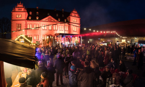Adventstreff vor dem Schloss Salder. Archivbild