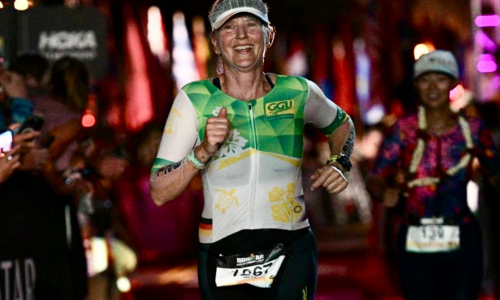 Hilke Wach beim Ironman in Hawaii im Oktober.