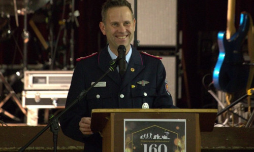 Ortsbrandmeister Jan Kienast.