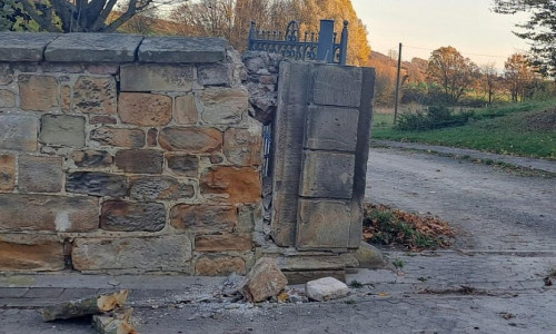 beschädigte Mauer (Archiv)