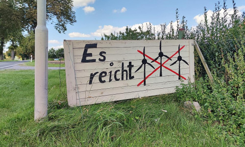 Protest gegen neue Windräder (Archiv)