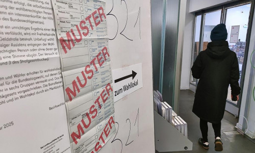 Wahllokal bei Bundestagswahl 2025 (Archiv)