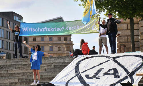 Protest von Atomkraftbefürwortern (Archiv)