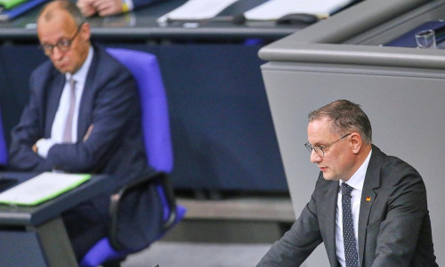 Friedrich Merz und Tino Chrupalla (Archiv)