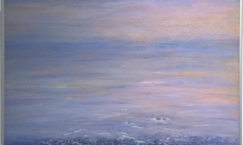 Das Gemälde "Stille Wasser".