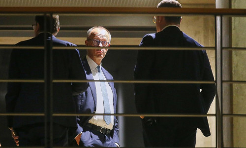 Alexander Dobrindt, Friedrich Merz und Jens Spahn am 13.11.2025