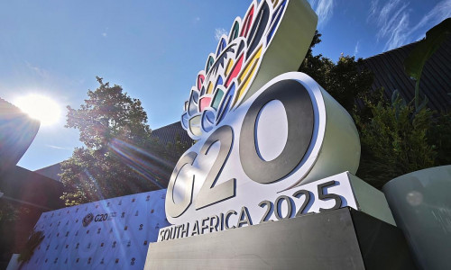 G20-Logo in Südafrika im November 2025
