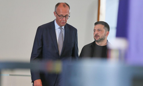 Friedrich Merz und Wolodymyr Selenskyj (Archiv)
