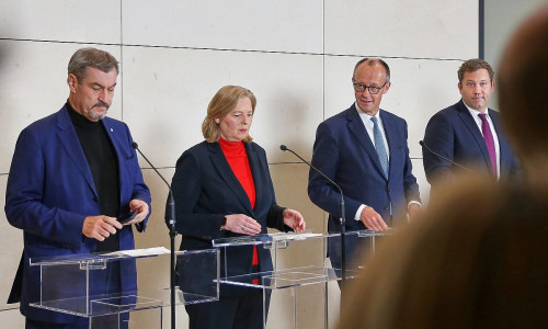 Pressekonferenz nach Koalitionsausschuss am 13.11.2025