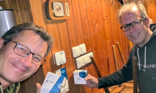 Matthias Volkmer und Hendrik Ebert installierten das System.