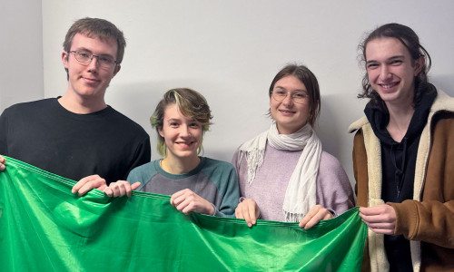 Von links: David Ben Tov, Jo Schröder, Noelle Kaczmarek und Maxim Guraj.