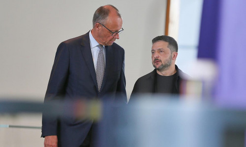 Friedrich Merz und Wolodymyr Selenskyj (Archiv)