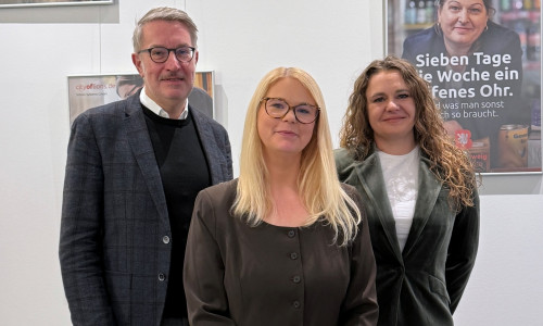 Zum 5. Januar übergibt Gerold Leppa die Geschäftsführung an Nina Fritzler: (v. l. n. r.) Gerold Leppa, Nina Fritzler und Bianca Braunschweig.
