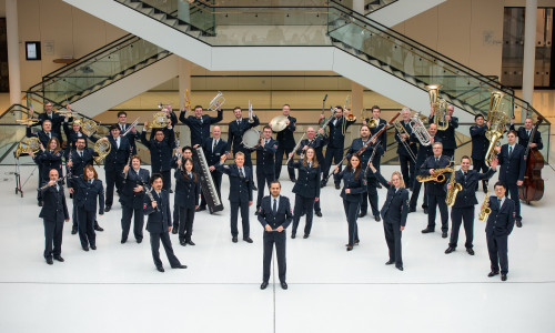 Das Polizeiorchester Niedersachsen.