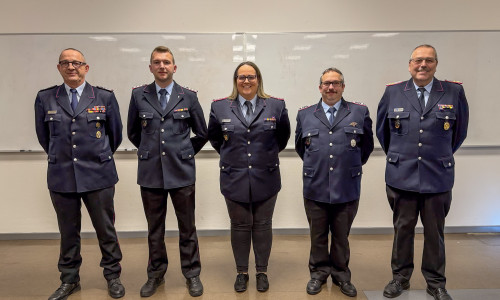 Die neue Führung der Stadtjugendfeuerwehr Goslar wurde vorgestellt..