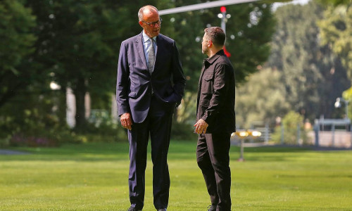 Friedrich Merz und Wolodymyr Selenskyj (Archiv)