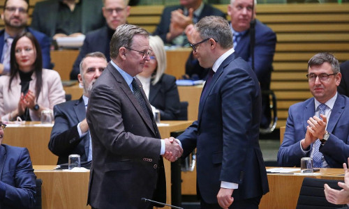 Bodo Ramelow und Mario Voigt (Archiv)