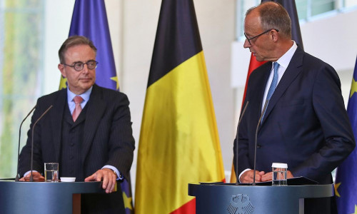 Bart De Wever und Friedrich Merz (Archiv)