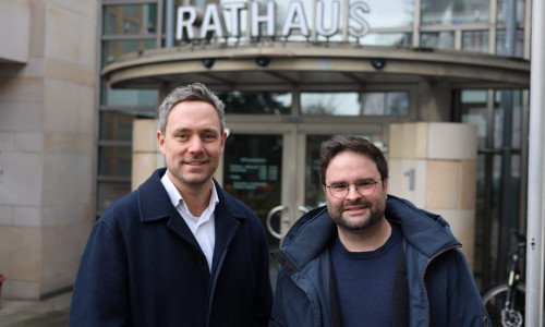 Christopher Finck (li.) und Martin Neuhäuser haben beide ihren Hut in den Ring geworfen.