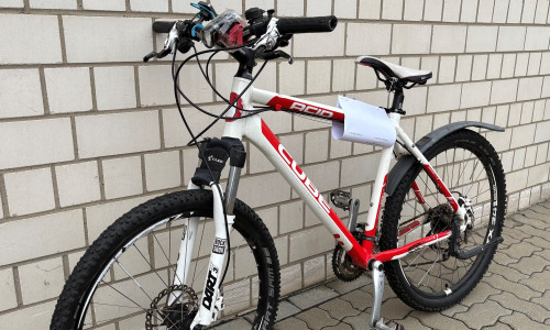 Das sichergestellte Rad.