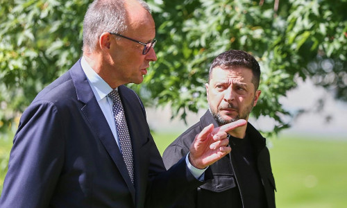 Friedrich Merz und Wolodymyr Selenskyj (Archiv)