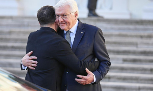Wolodymyr Selenskyj und Frank-Walter Steinmeier am 15.12.2025