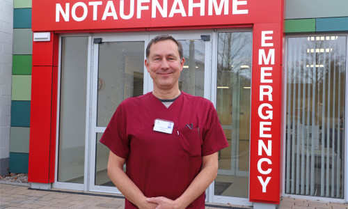Ab sofort Chefarzt des Zentrums für Notfallmedizin: Dr. Ulf Harding. 