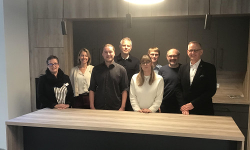 Von links: Christiane Hoyer, Heide Gebardt, Benedikt Stadie,  Dr. Claudius Schiller, Henriette Borkam, Tim Liebenow, Sven Volkers, Dirk Neumann