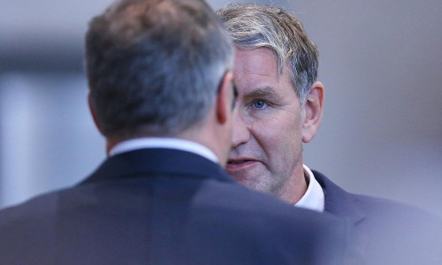 Mario Voigt und Björn Höcke (Archiv)