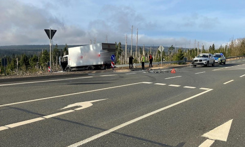 Unfallstelle B 4, Abzweig B 242-Oderteich. (Archiv)